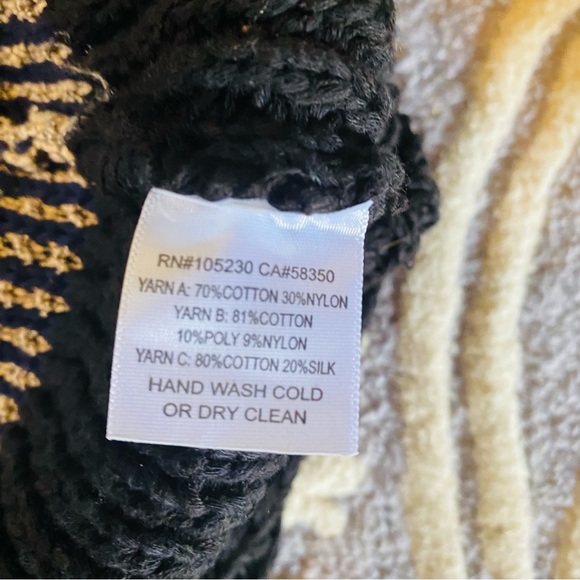 ⭐️ JOIE Jolana Black & Gray Open Fringe Slouchy Cardigan - Picture 7 of 7